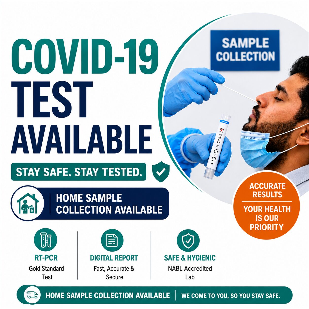 COVID-19 test at home in Delhi NCR